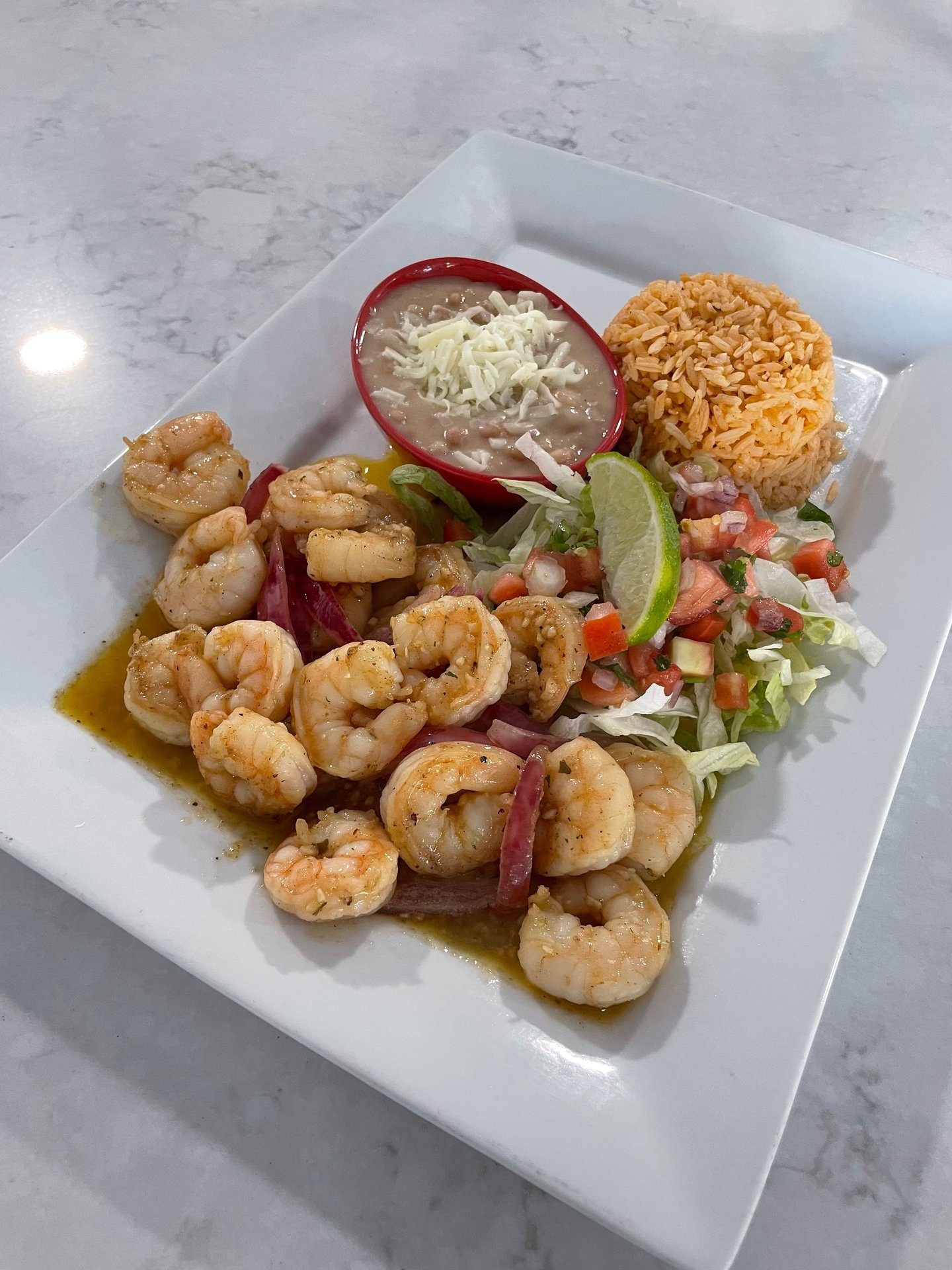 Camarones Al Mojo De Ajo.