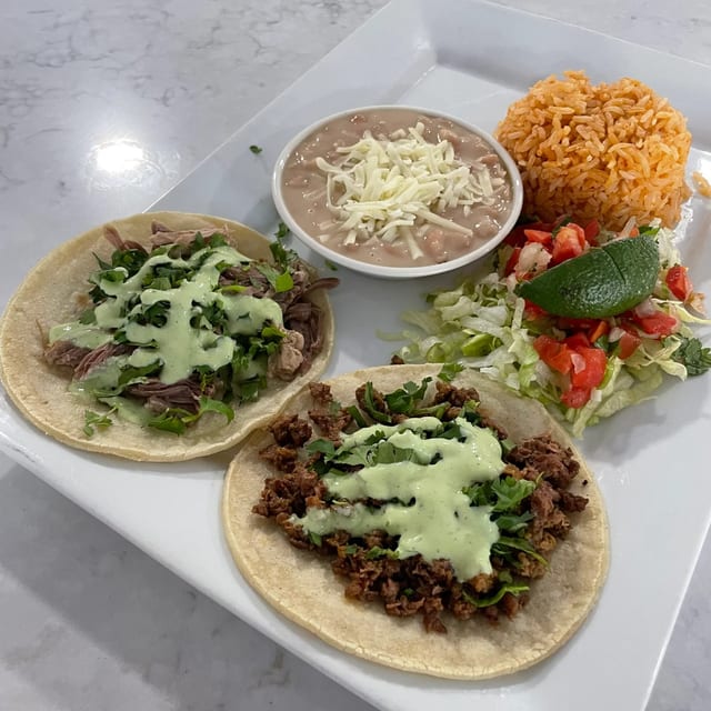Tacos Del Valle Plato.